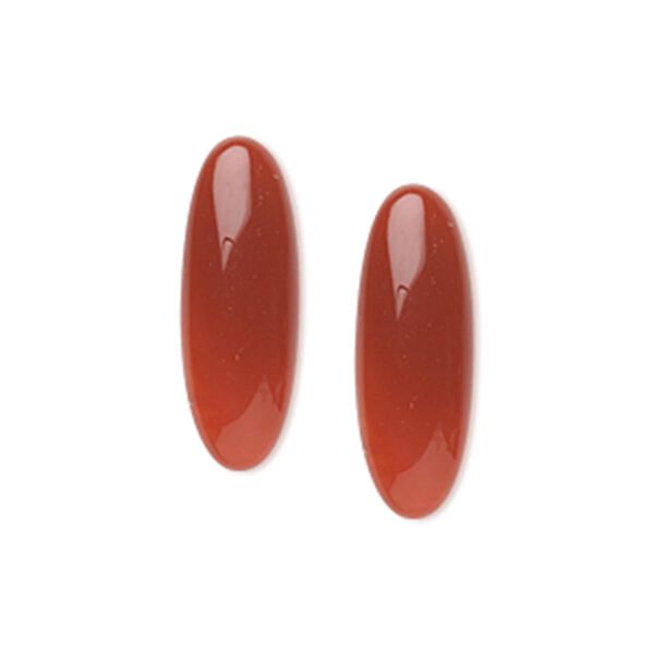 Carnelian 1pkg2, calibrated oval cab 22x8mm image number 0