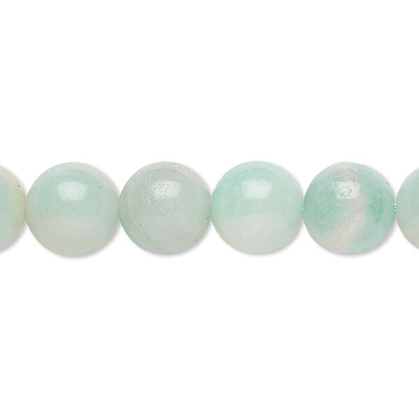 Amazonite 1pkg1, round bead natural 15.5-16 inch 10mm image number 0