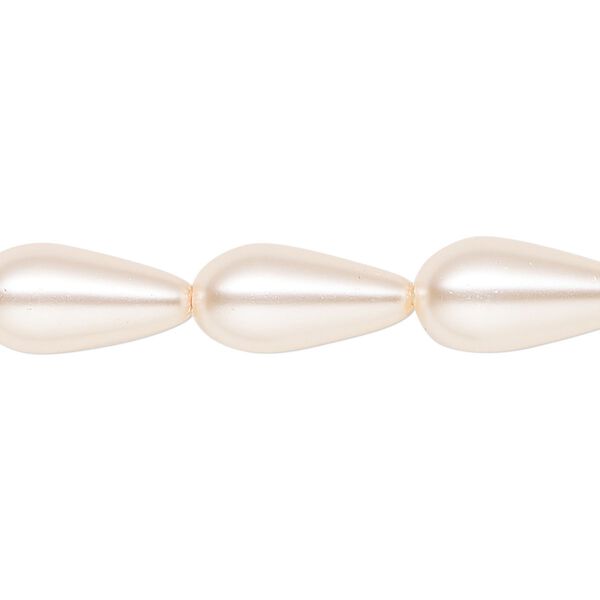 Pearl 1pk rosaline, Celestial Crystal® 15x8mm teardrop 15.5-16 inch image number 0
