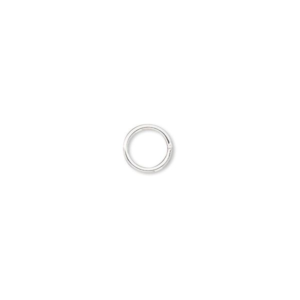 Jump ring, sterling silver-filled, 7mm soldered round, 5.5mm inside diameter, 20 gauge. Sold per pkg of 100. image number 0