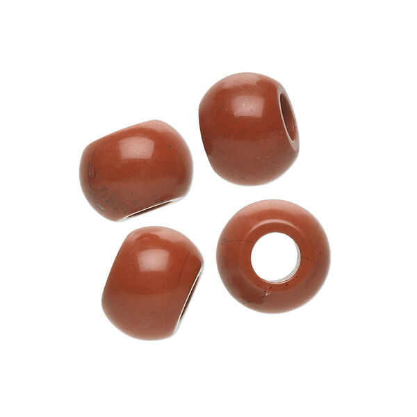 Red jasper 1pkg4, hand-cut rondelle bead natural B grade, 12x9mm Dione® image number 0