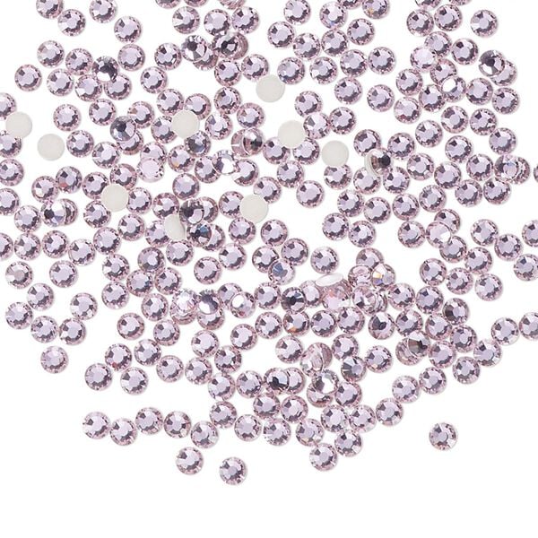 Flat back 1440pk mesmera foil back, Preciosa MAXIMA Czech crystal rhinestone 2.1-2.3mm chaton rose round SS7 image number 0