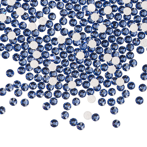 Flat back 1440pk blue violet foil back, Preciosa MAXIMA Czech crystal rhinestone 2.3-2.5mm chaton rose round SS8 image number 0