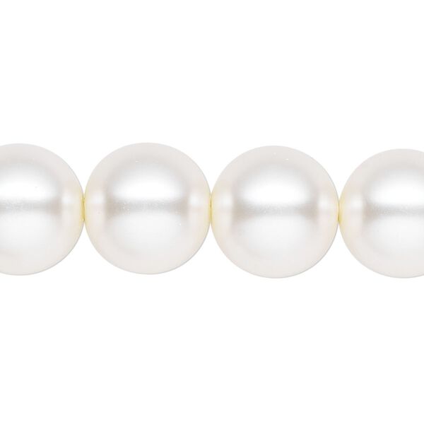 Pearl 1pk cream, Celestial Crystal® 14mm round 15.5-16 inch image number 0