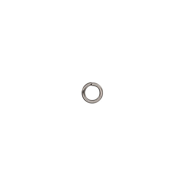 Jump ring, stainless steel, 5mm round, 3.4mm inside diameter, 20 gauge. Sold per pkg of 50. image number 0