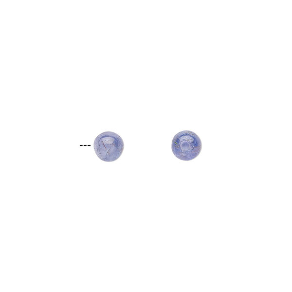 Tanzanite 1pkg2, half-drilled round bead 4mm image number 0