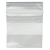 Bag, Tite-Lip™, plastic, clear and white, 1-1/2 inch top zip with block. Sold per pkg of 1,000. image number 1