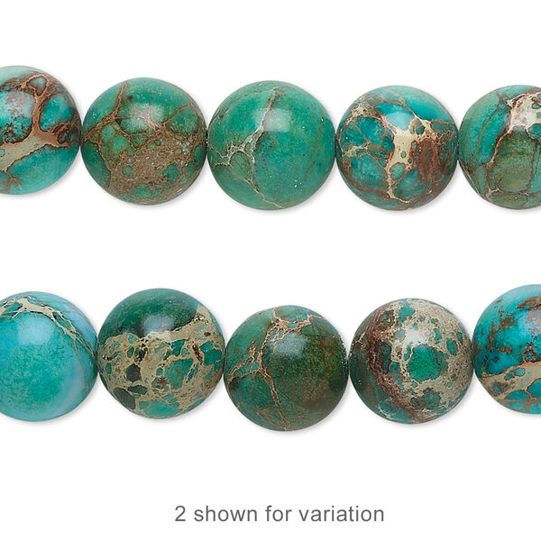 Magnesite 1pkg1, round bead 15.5-16 inch 10mm image number 0