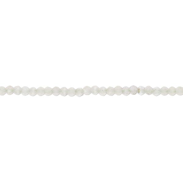 Prehnite 1pkg1, hand-cut faceted rondelle bead natural 13 inch 2mm image number 0