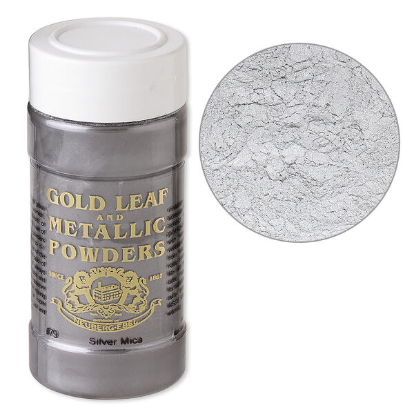 Mica powder 1pkg1, silver (0079-002) 1 oz image number 0