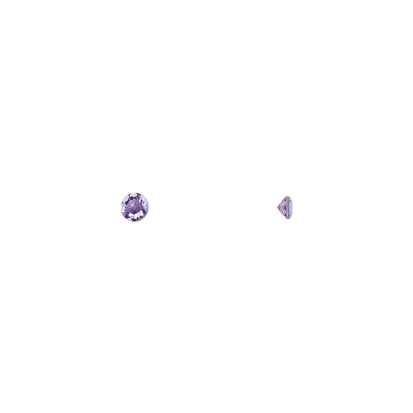 Amethyst 1pkg8, hand-cut faceted round gem natural 2.5mm image number 0