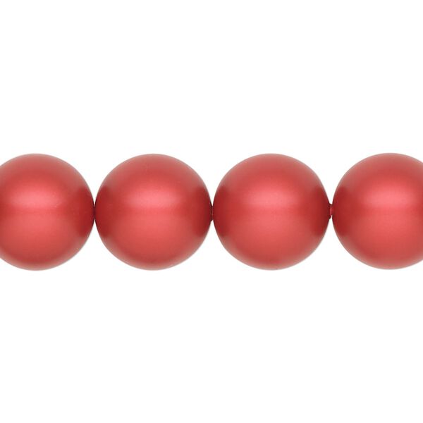 Pearl 100pk rouge, Swarovski® 12mm round 5810 image number 0
