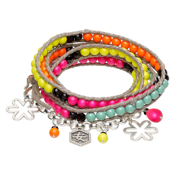 Bracelet, wrap, One of a Kind Jewelry, 33-1/2 inches. Only one available. image number 0