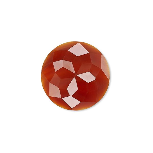 Carnelian 1pkg1, calibrated cube-cut round cab 20mm image number 0