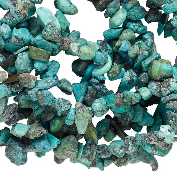 Turquoise 1pkg1, chip bead 34 inch small image number 0