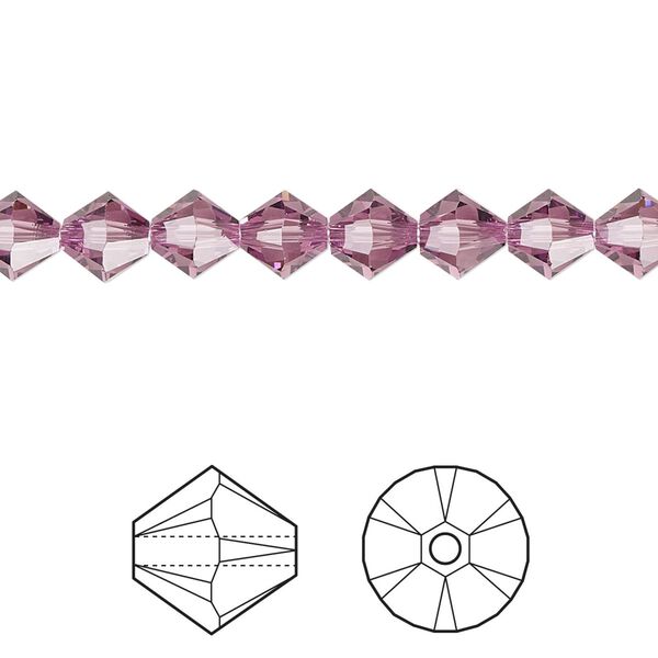 Bead 360pk iris, Swarovski® 6mm XILION bicone 5328 image number 0