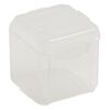 Organizer, Dot Box™, plastic, clear, 1-1/4 x 1-1/4 x 1-1/4 inch square with pop-up lid. Sold per pkg of 4. image number 2