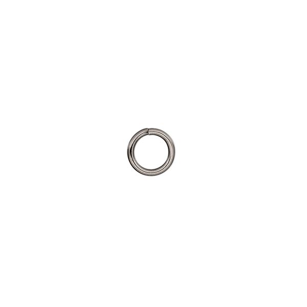 Jump ring open 1pkg50 stainless steel, 7mm round 5.1mm inside diameter, 18 gauge image number 0