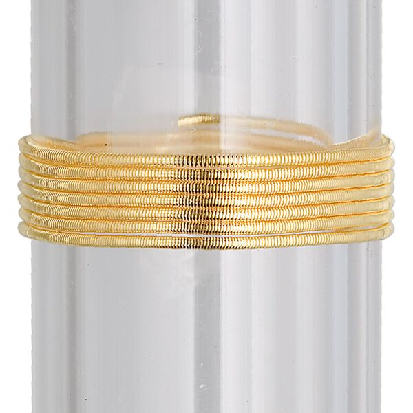French wire, "vermeil," 1mm tube. Sold per approximately 18-inch strand. image number 0