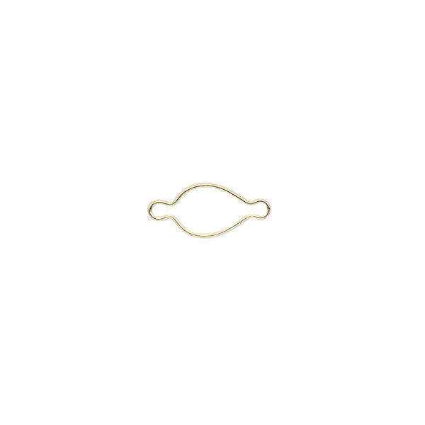 Link, Wrap-Tite®, 14Kt gold-filled, 7x5mm pear setting. Sold per pkg of 2. image number 0
