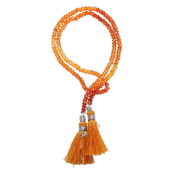 Carnelian 1pkg1, hand-cut faceted rondelle bead 15.5-16 inch 3x2mm-4x3mm image number 0