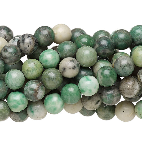Ching hai "jade" 1pkg10, round bead natural 15.5-16 inch 6mm image number 0