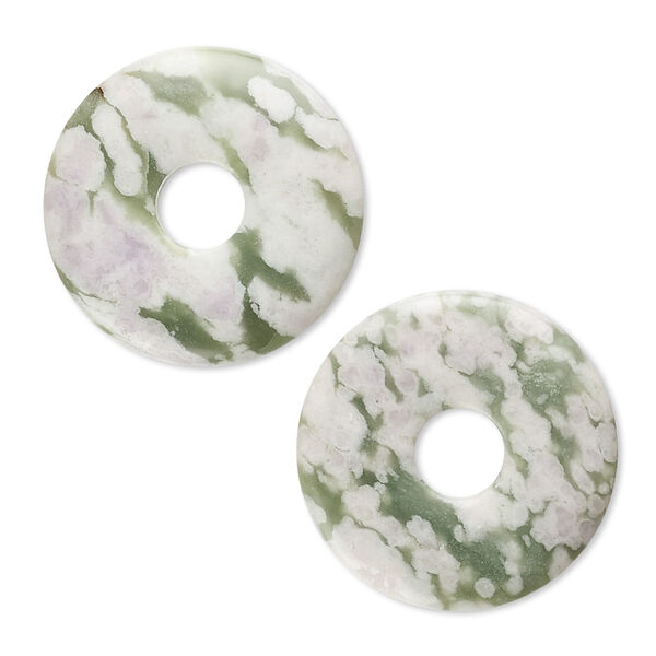 Peace "jade" 1pkg2, donut focal natural 30mm image number 0