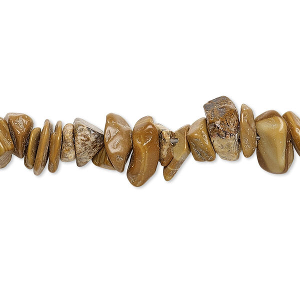 Tigerskin "jasper" 1pkg1, chip bead natural C- grade, 15 inch small image number 0