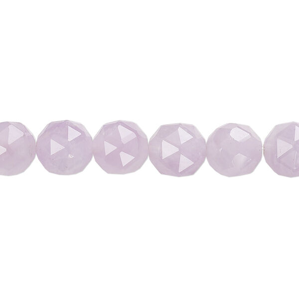 Lavender amethyst 1pkg1, rose-cut round bead natural 8 inch 8mm image number 0