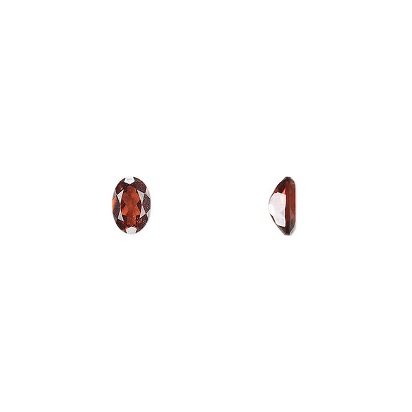 Almandite garnet 1pkg4, hand-cut faceted oval gem natural 6x4mm image number 0