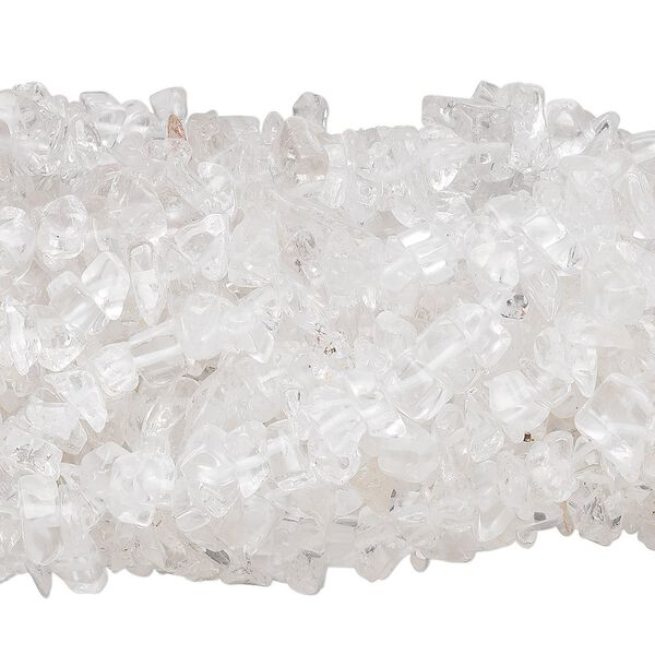 Quartz crystal 1pkg10, chip bead natural 34 inch medium image number 0
