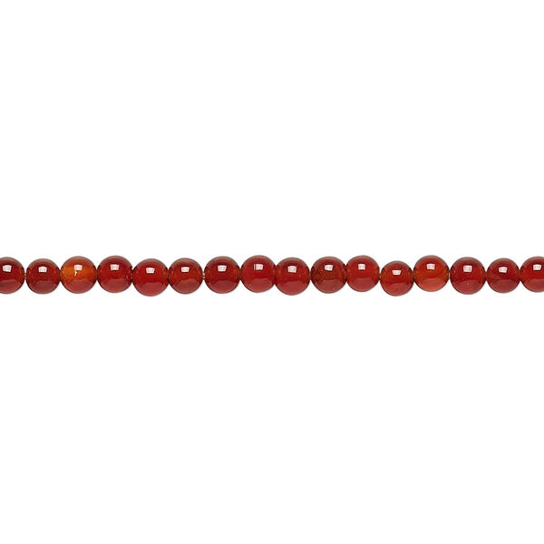 Carnelian 1pkg1, round bead 15.5-16 inch 3mm image number 0