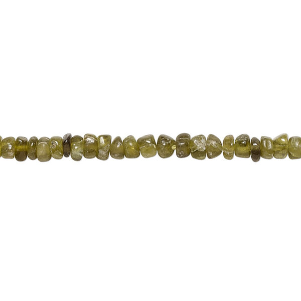 Vesuvianite 1pkg1, hand-cut rondelle bead natural 14 inch 3x1mm-4x3mm image number 0