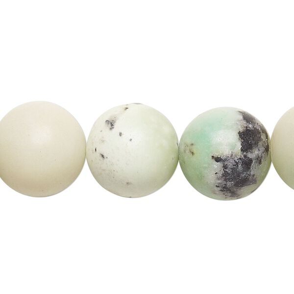 Chinese "chrysoprase" 1pkg1, round bead natural 15 inch 14mm image number 0