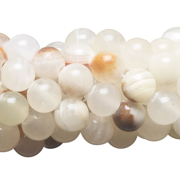 Italian "onyx" 1pkg10, round bead 15.5-16 inch 8mm image number 0