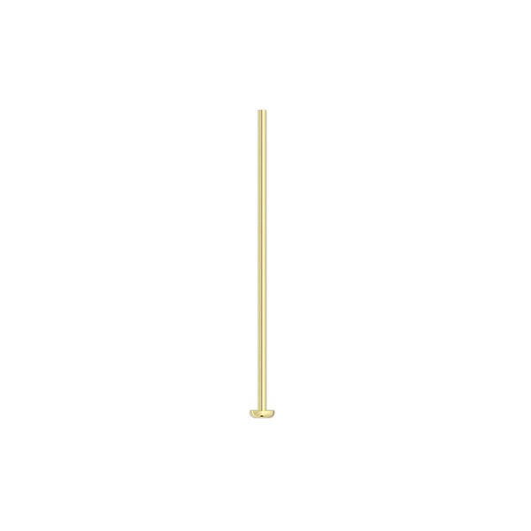 Head pin, 14Kt gold-filled, 1 inch, 22 gauge. Sold per pkg of 10. image number 0