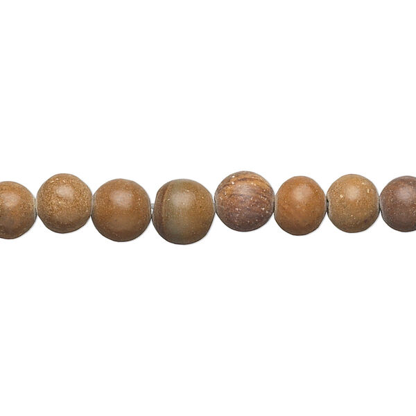 Tigerskin "jasper" 1pkg1, round bead natural D grade, 15 inch 6-7mm image number 0