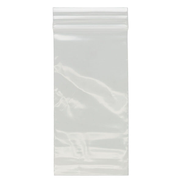 Bag, Tite-Lip™, plastic, clear, 2x4-inch top zip. Sold per pkg of 1,000. image number 1