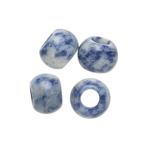 Sodalite 1pkg4, hand-cut rondelle bead natural B grade, 12x9mm Dione® image number 0