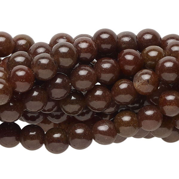 Purple aventurine 1pkg10, round bead natural 15.5-16 inch 6mm image number 0