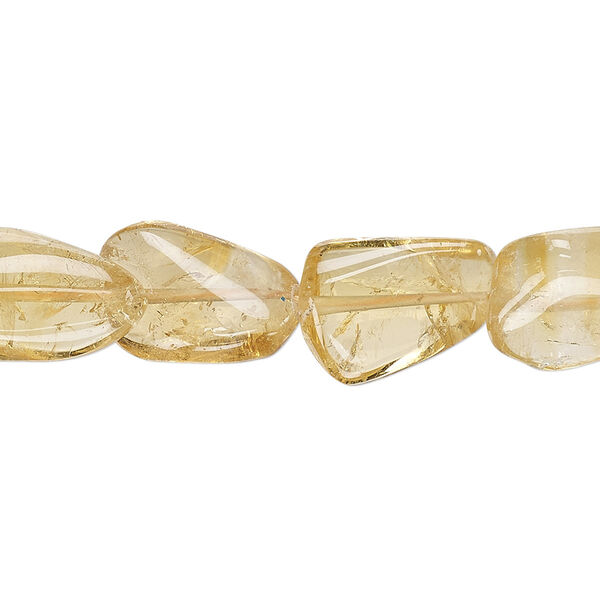 Citrine 1pkg1, nugget bead 13 inch medium image number 0