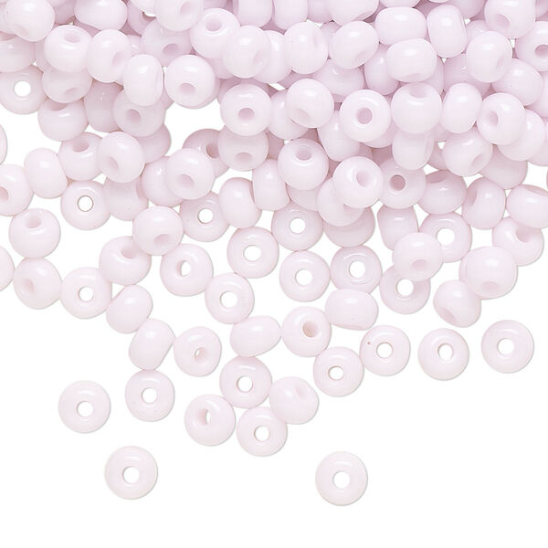 Seed bead, Preciosa Ornela Czech glass, pkg/500g, #6 rocaille, opaque pink, (73420). image number 0