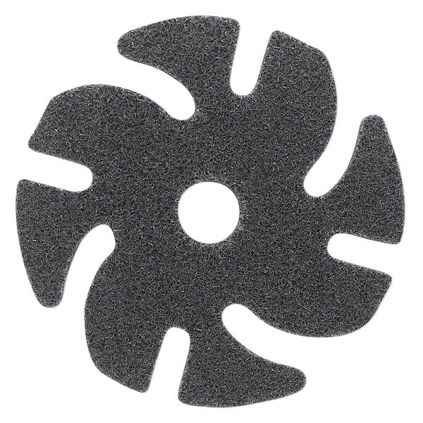 Abrasive disc, 3M™ Scotch-Brite™ EXL Unitized, plastic, brown, fine grit, 3-inch replacement disc for Jooltool™. Sold individually. image number 0