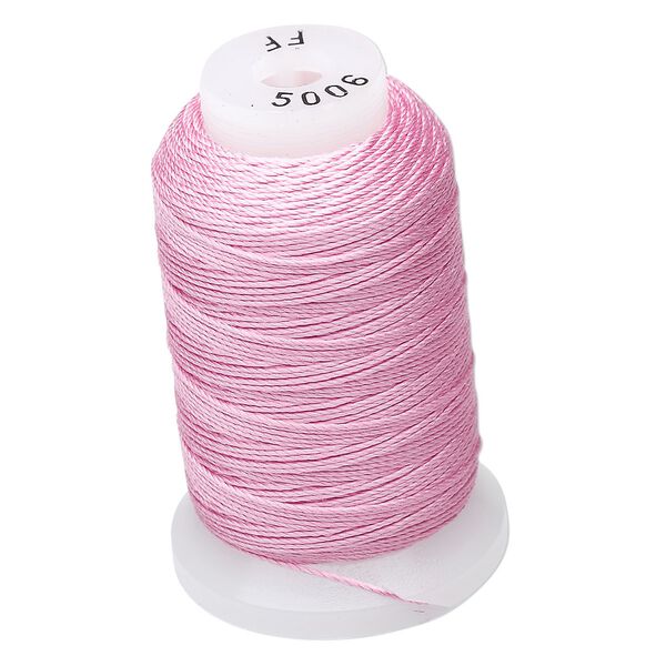 Thread, Purely Silk™, strawberry pink, size FF. Sold per 115-yard spool. image number 0