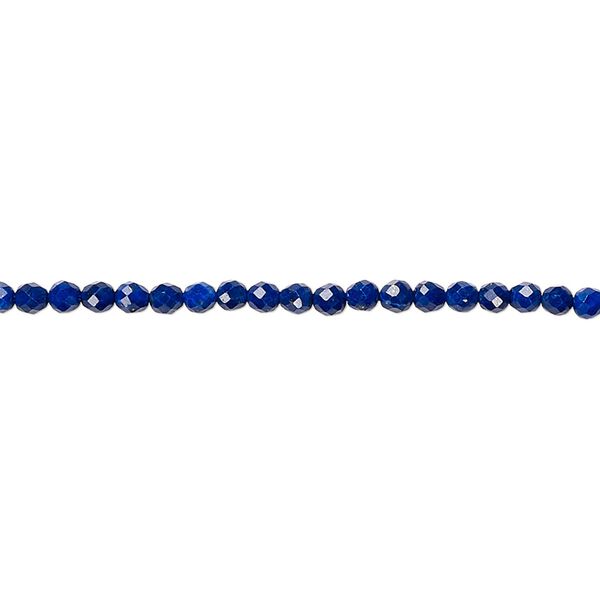 Lapis lazuli 1pkg1, faceted round bead natural 15.5-16 inch 2mm image number 0