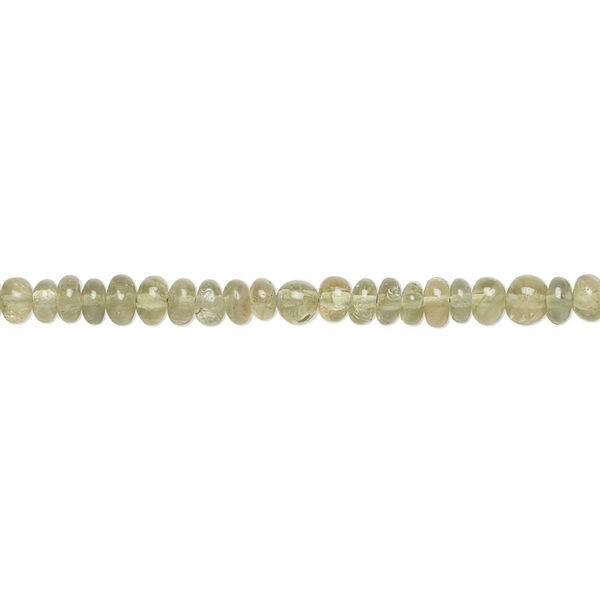 Green apatite 1pkg1, hand-cut rondelle bead natural 13 inch 3x2mm-4x3mm image number 0