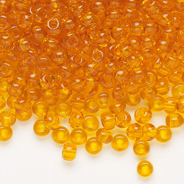 Seed bead, Preciosa Ornela Czech glass, pkg/500g, #6 rocaille, transparent hyacinth, (80060). image number 0