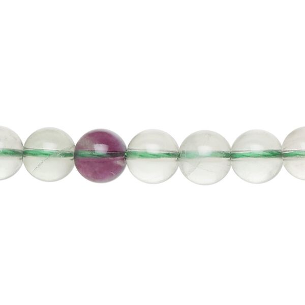 Green fluorite 1pkg1, round bead natural 15 inch 7-9mm image number 0