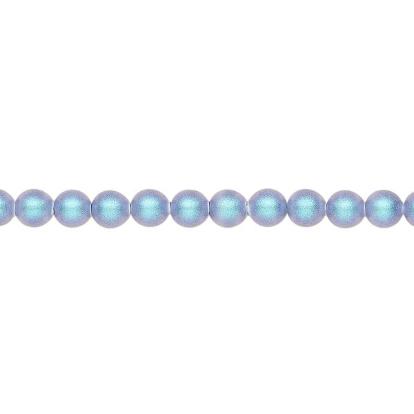Pearl 500pk iridescent light blue, Swarovski® 4mm round 5810 image number 0