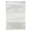 Bag, Tite-Lip™, plastic, clear and white, 3x4-inch top zip with block. Sold per pkg of 100. image number 1